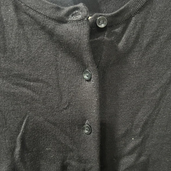 H&M Black Crewneck Button-Up Cardigan - Picture 2 of 4